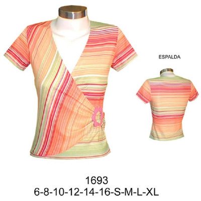 1693 - Molde de Polera cruzada con hebilla 1693 - Molde de Polera cruzada con hebilla