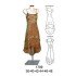 1709 - Molde de Vestido asimétrico