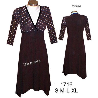 1716 - Molde de Vestido delantero cruzado