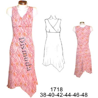1718 - Molde de Vestido corte bajo busto 1718 - Molde de Vestido corte bajo busto
