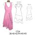 1724 - Molde de Vestido asimétrico