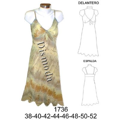 1736 - Molde de Vestido con corte 1736 - Molde de Vestido con corte