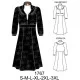 1767 - Molde de Vestido manga raglan con canesú y recogido, 1767 - Molde de Vestido manga raglan con canesú y recogido,