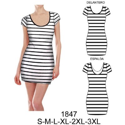 1847 - Molde de Vestido mini ajustado 1847 - Molde de Vestido mini ajustado
