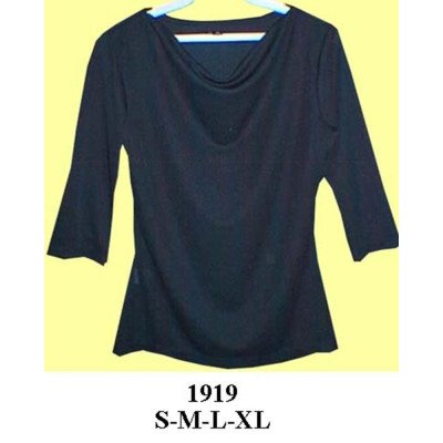 1919 - Molde de Polera manga ¾ drapeada 1919 - Molde de Polera manga ¾ drapeada