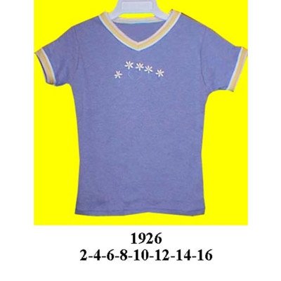 1926 - Molde de Polera cuello v manga corta