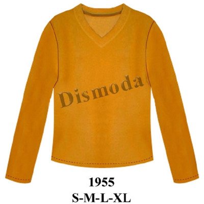 1955 - Molde de Polar dama escote en v ajustado