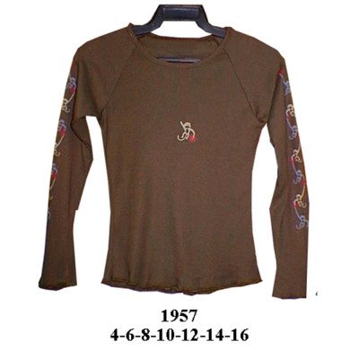 1957 - Molde de Polera manga raglan cuello redondo manga larga 1957 - Molde de Polera manga raglan cuello redondo manga larga