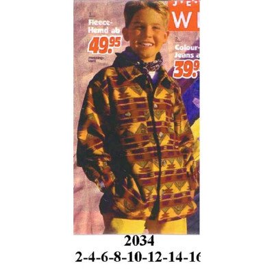 2034 - Molde de Casaca de estilo overshirt de cuello camisero, cierre frontal con botones, mangas largas y bolsillos de parche