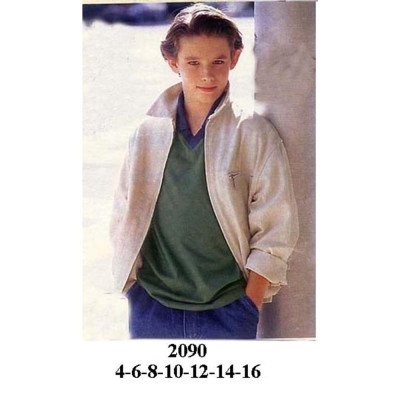 2090 - Molde de Chaqueta con cuello alto, cierre frontal con cremallera, bolsillo en el pecho con vivo y mangas largas 2090 - Molde de Chaqueta con cuello alto, cierre frontal con cremallera, bolsillo en el pecho con vivo y mangas largas