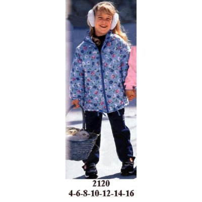 2120 - Molde de Parka de niña con gorro