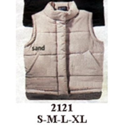 2121 - Molde de Chaleco acolchado de cuello alto con cierre frontal y bolsillos de vivo