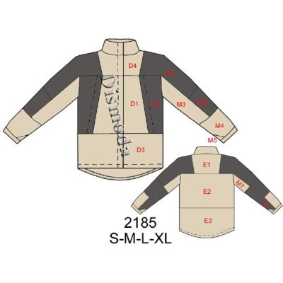 2185 - Molde de Parka anatómica 2185 - Molde de Parka anatómica