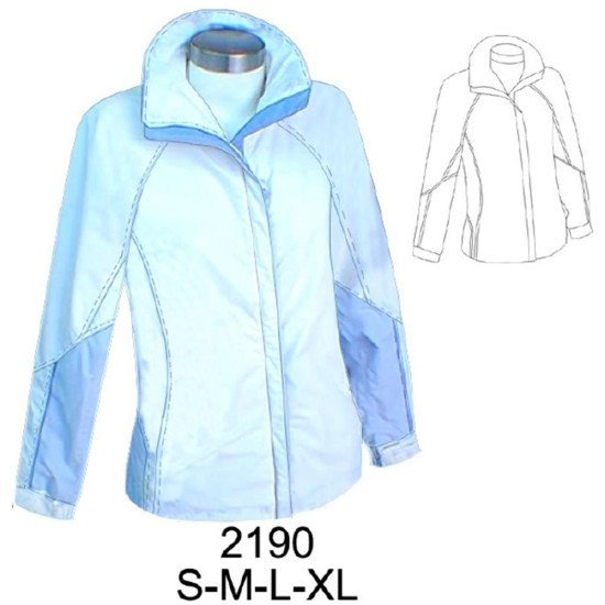 2190 - Molde de Parka de mujer semi-ajustada