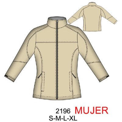 2196MUJER - Molde de Casaca mujer softshell 2196MUJER - Molde de Casaca mujer softshell