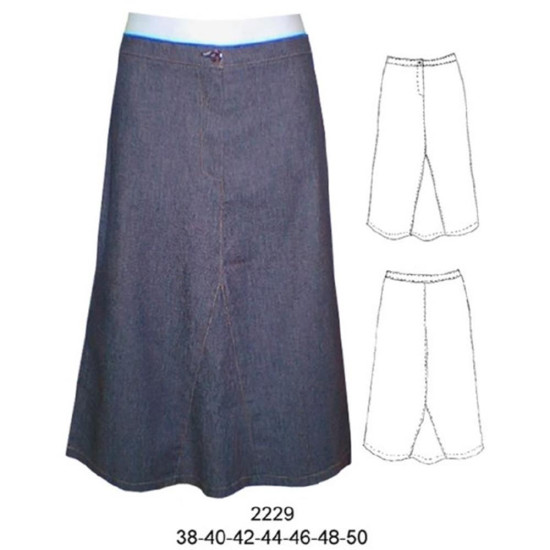 2229 - Molde de Jeans con triangulo