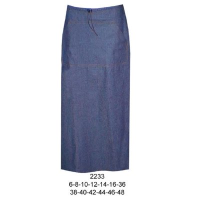 2233 - Molde de Falda larga con bolsillo