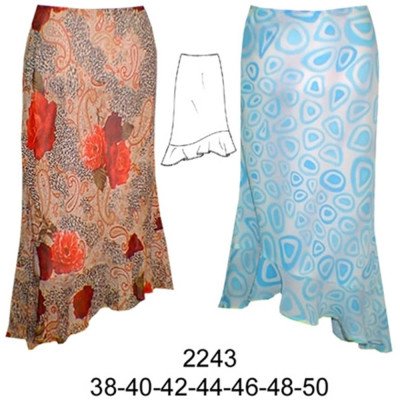 2243 - Molde de Falda asimétrica