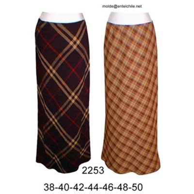 2253 - Molde de Falda larga cortada al sesgo 2253 - Molde de Falda larga cortada al sesgo