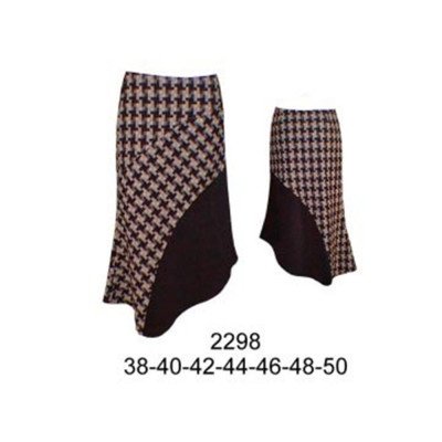 2298 - Molde de Falda asimétrica con cierre;