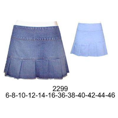 2299 - Molde de Falda a la cadera con cierre al costado;