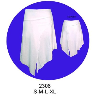 2306 - Molde de Falda cruzada asimétrica;