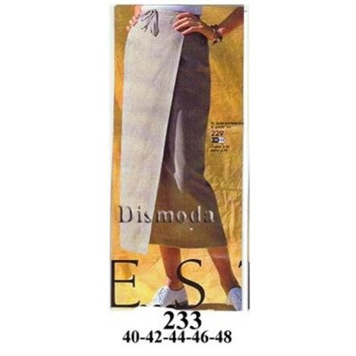 233 - Molde de Falda envolvente con pretina incluida