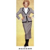 239 - Molde de Falda dama larga recta