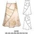 2408 - Molde de Falda con cortes asimétricos