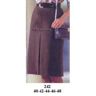 242 - Molde de Falda dama con pliegue encontrado delantero