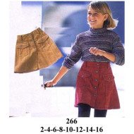 266 - Molde de Pretina con bolsillo y corte delantero