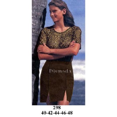 298 - Molde de Falda con 2 aberturas en el centro 298 - Molde de Falda con 2 aberturas en el centro