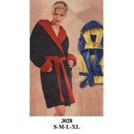 3028 - Molde de Bata de levantarse con gorro