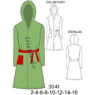 3041 - Molde de Bata con gorro