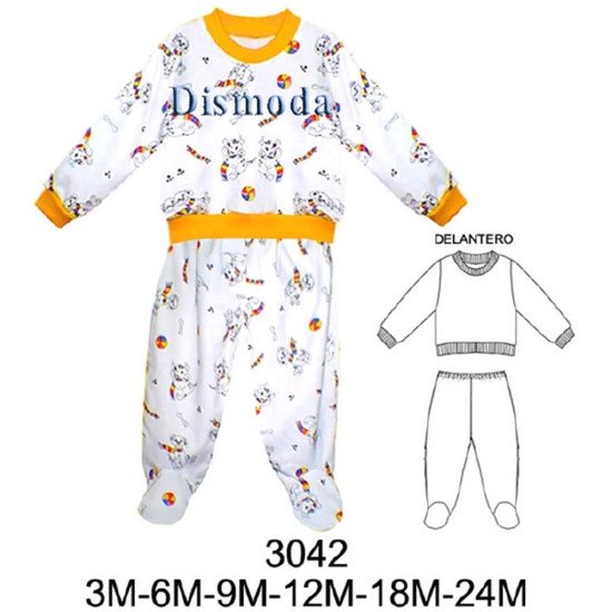 3042 - Molde de Pijama bebe