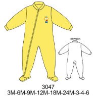 3047 - Molde de Pijama polar con cierre