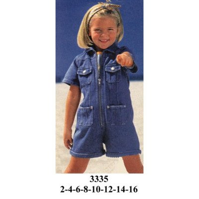 3335 - Molde de Enterito de mezclilla con cierre y bolsillo 3335 - Molde de Enterito de mezclilla con cierre y bolsillo