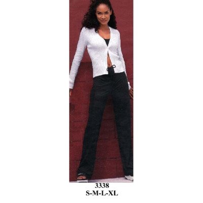 3338 - Molde de Pantalón recto con amarra