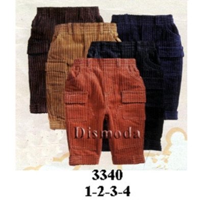 3340 - Molde de Pantalón con pretina elasticada, bolsillos delanteros tipo parche con tapa 3340 - Molde de Pantalón con pretina elasticada, bolsillos delanteros tipo parche con tapa