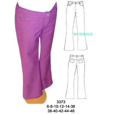 3373 - Molde de Pantalón a la cadera 3373 - Molde de Pantalón a la cadera