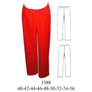 3388 - Molde de Pantalón a la cintura pretina interior
