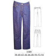 3389 - Molde de Jeans a la cintura pretina anatómica
