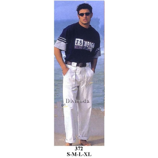 372 - Molde de Pantalon recto bolsillo militar