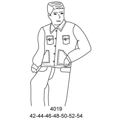 4019 - Molde de Slack de trabajo económico con pantalón tipo jeans 4019 - Molde de Slack de trabajo económico con pantalón tipo jeans