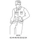 4019 - Molde de Slack de trabajo económico con pantalón tipo jeans 4019 - Molde de Slack de trabajo económico con pantalón tipo jeans