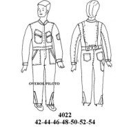 4022 - Molde de Overol piloto