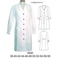4040 - Molde de Chaqueta corte princesa