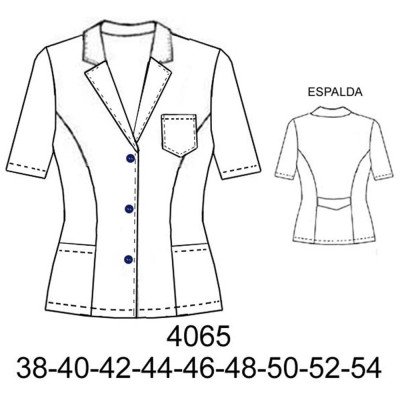 4065 - Molde de Delantal corte princesa 4065 - Molde de Delantal corte princesa