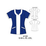 4100 - Molde de Delantal corte princesa con cierre en espalda