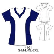 4101 - Molde de Delantal cuello en forma v